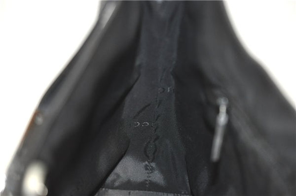 Authentic GUCCI Shoulder Hand Bag Purse Leather 0013298 Black J2560