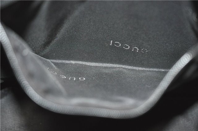 Authentic GUCCI Shoulder Hand Bag Purse Leather 0013298 Black J2560