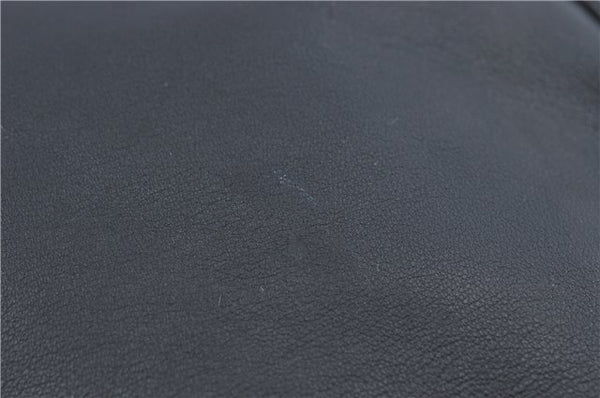 Authentic GUCCI Bamboo Hand Bag Purse Leather 0014095 Black Junk J2561