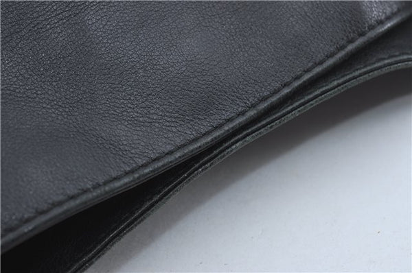 Authentic GUCCI Bamboo Hand Bag Purse Leather 0014095 Black Junk J2561