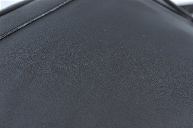 Authentic GUCCI Bamboo Hand Bag Purse Leather 0014095 Black Junk J2561