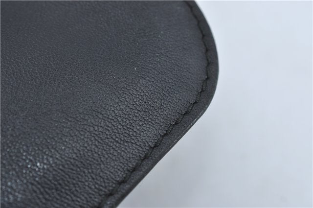 Authentic GUCCI Bamboo Hand Bag Purse Leather 0014095 Black Junk J2561