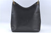 Authentic GUCCI Bamboo Shoulder Hand Bag Purse Leather 0013007 Black J2562