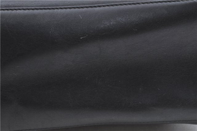 Authentic GUCCI Bamboo Shoulder Hand Bag Purse Leather 0013007 Black J2562