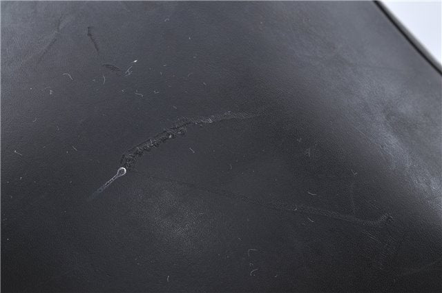 Authentic GUCCI Bamboo Shoulder Hand Bag Purse Leather 0013007 Black J2562