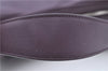 Authentic BURBERRY Vintage Leather Shoulder Hand Bag Purse Purple J2563