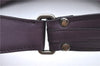Authentic BURBERRY Vintage Leather Shoulder Hand Bag Purse Purple J2563