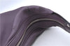 Authentic BURBERRY Vintage Leather Shoulder Hand Bag Purse Purple J2563