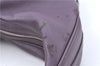 Authentic BURBERRY Vintage Leather Shoulder Hand Bag Purse Purple J2563