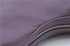 Authentic BURBERRY Vintage Leather Shoulder Hand Bag Purse Purple J2563