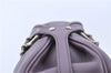 Authentic BURBERRY Vintage Leather Shoulder Hand Bag Purse Purple J2563