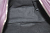 Authentic BURBERRY Vintage Leather Shoulder Hand Bag Purse Purple J2563