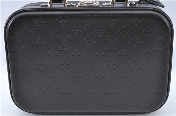 Authentic Louis Vuitton Monogram Glace Valisette PM Hand Bag M92235 Black J2578