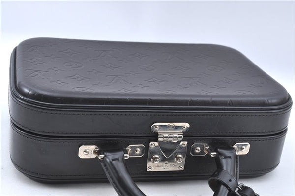 Authentic Louis Vuitton Monogram Glace Valisette PM Hand Bag M92235 Black J2578
