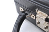 Authentic Louis Vuitton Monogram Glace Valisette PM Hand Bag M92235 Black J2578