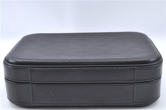 Authentic Louis Vuitton Monogram Glace Valisette PM Hand Bag M92235 Black J2578