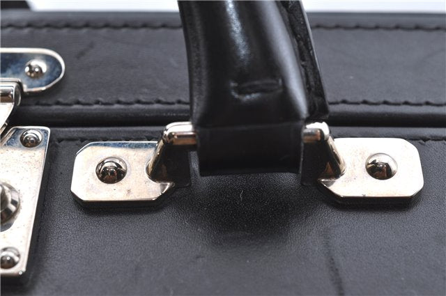 Authentic Louis Vuitton Monogram Glace Valisette PM Hand Bag M92235 Black J2578