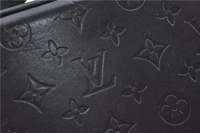 Authentic Louis Vuitton Monogram Glace Valisette PM Hand Bag M92235 Black J2578