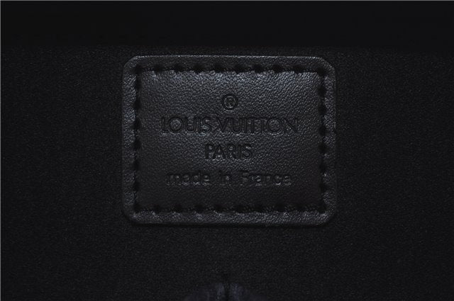 Authentic Louis Vuitton Monogram Glace Valisette PM Hand Bag M92235 Black J2578