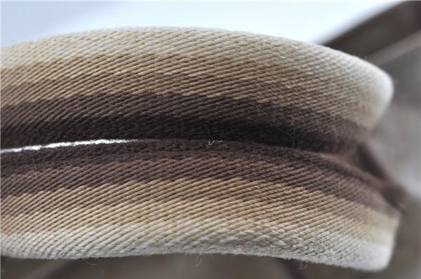 Authentic GUCCI Impreme Hand Tote Bag GG PVC Leather 374433 Beige J2579