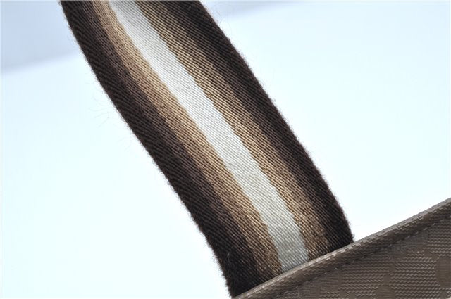 Authentic GUCCI Impreme Hand Tote Bag GG PVC Leather 374433 Beige J2579