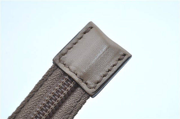 Authentic GUCCI Impreme Hand Tote Bag GG PVC Leather 374433 Beige J2579