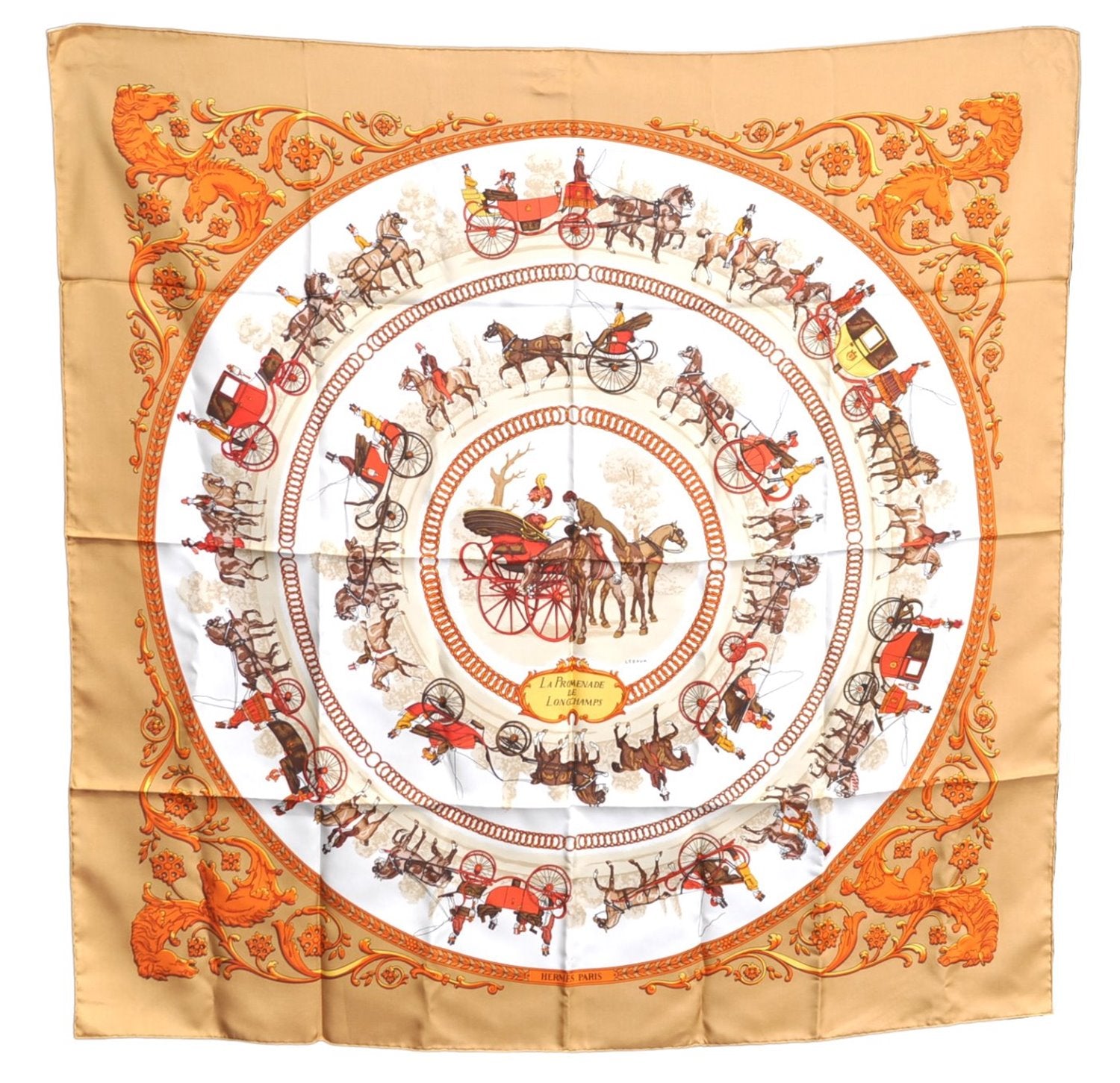 Authentic HERMES Carre 90 Scarf 