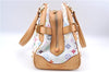 Authentic Louis Vuitton Monogram Multicolor Claudia Hand Bag M40193 White J2615