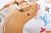 Authentic Louis Vuitton Monogram Multicolor Claudia Hand Bag M40193 White J2615