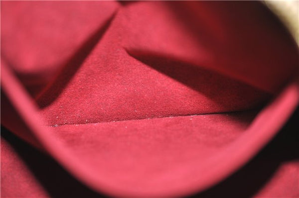 Authentic Louis Vuitton Monogram Multicolor Claudia Hand Bag M40193 White J2615