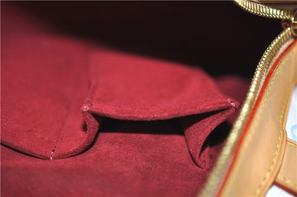 Authentic Louis Vuitton Monogram Multicolor Claudia Hand Bag M40193 White J2615