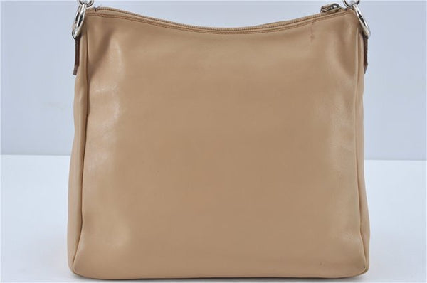 Authentic GUCCI Bamboo Shoulder Hand Bag Purse Leather 0008509 Beige J2616