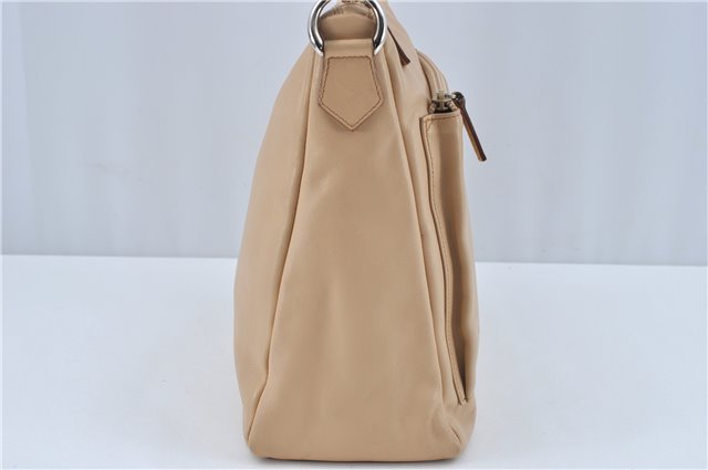 Authentic GUCCI Bamboo Shoulder Hand Bag Purse Leather 0008509 Beige J2616