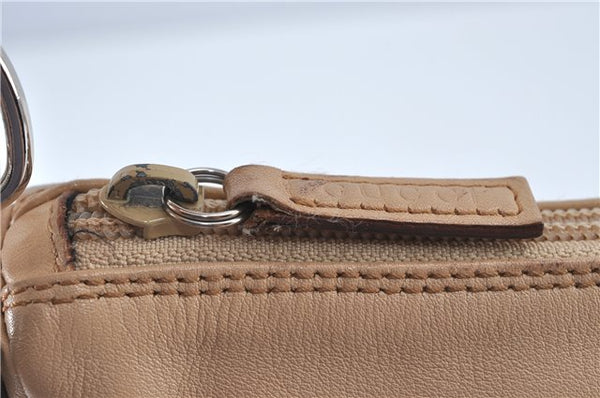 Authentic GUCCI Bamboo Shoulder Hand Bag Purse Leather 0008509 Beige J2616