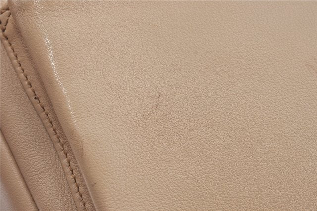 Authentic GUCCI Bamboo Shoulder Hand Bag Purse Leather 0008509 Beige J2616