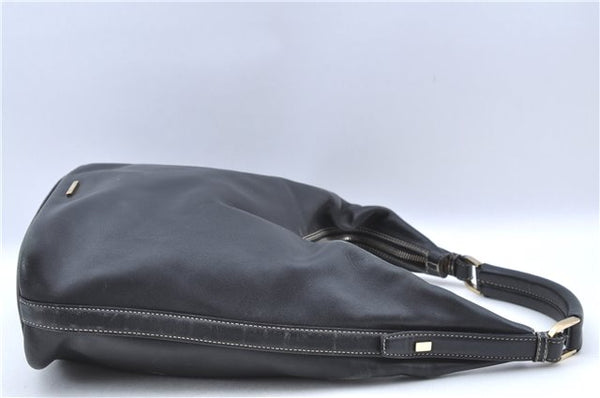 Authentic GUCCI Shoulder Hand Bag Purse Leather 0014288 Black J2618