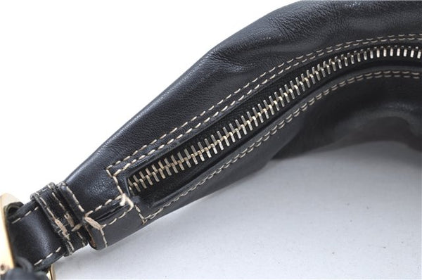 Authentic GUCCI Shoulder Hand Bag Purse Leather 0014288 Black J2618