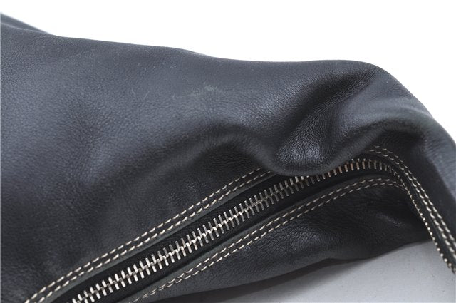 Authentic GUCCI Shoulder Hand Bag Purse Leather 0014288 Black J2618