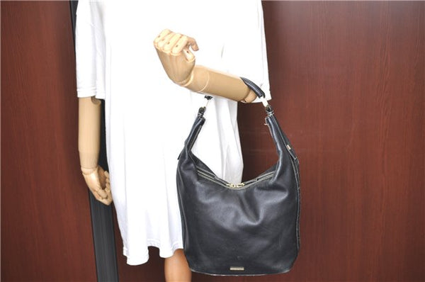 Authentic GUCCI Shoulder Hand Bag Purse Leather 0014288 Black J2618