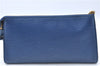 Authentic Louis Vuitton Epi Pochette Accessoires Pouch Blue M52945 LV J2623