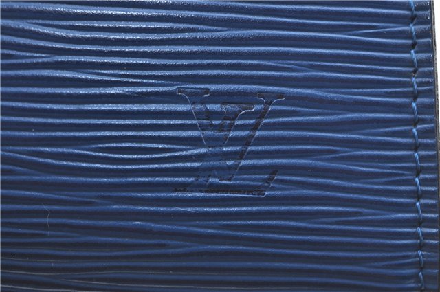 Authentic Louis Vuitton Epi Pochette Accessoires Pouch Blue M52945 LV J2623