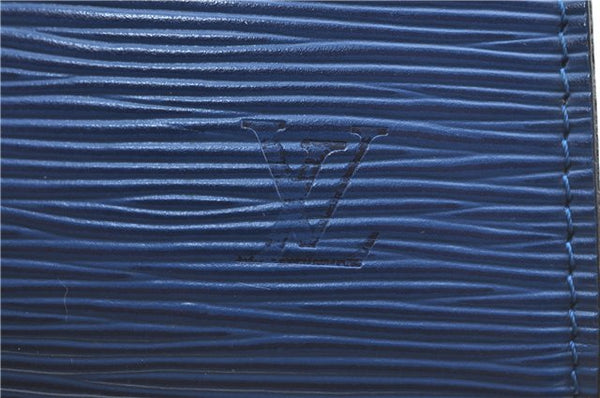 Authentic Louis Vuitton Epi Pochette Accessoires Pouch Blue M52945 LV J2623