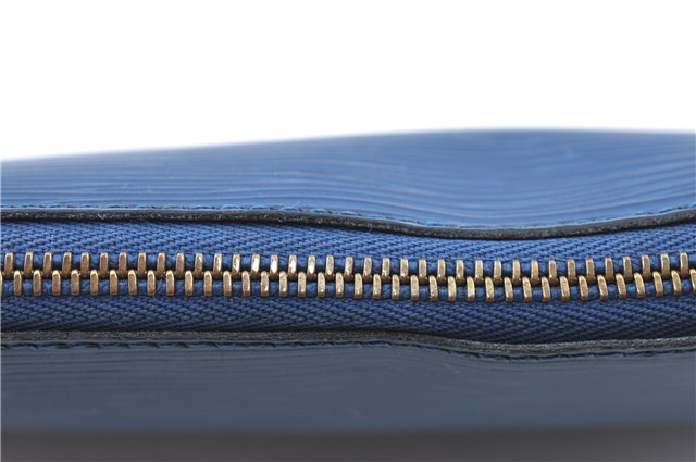 Authentic Louis Vuitton Epi Pochette Accessoires Pouch Blue M52945 LV J2623
