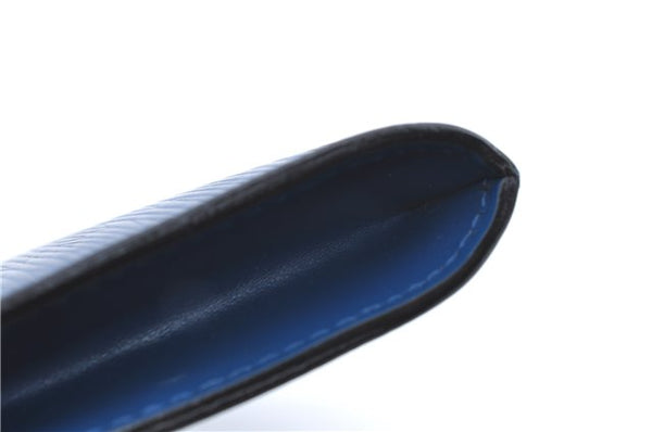 Authentic Louis Vuitton Epi Pochette Accessoires Pouch Blue M52945 LV J2623