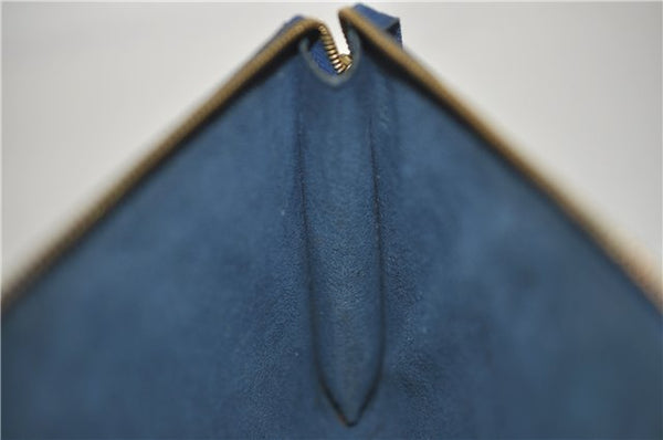 Authentic Louis Vuitton Epi Pochette Accessoires Pouch Blue M52945 LV J2623
