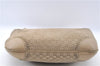 Authentic GUCCI Shoulder Hand Bag Purse GG Suede Leather 0014157 Beige J2624