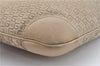 Authentic GUCCI Shoulder Hand Bag Purse GG Suede Leather 0014157 Beige J2624