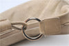 Authentic GUCCI Shoulder Hand Bag Purse GG Suede Leather 0014157 Beige J2624