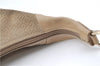 Authentic GUCCI Shoulder Hand Bag Purse GG Suede Leather 0014157 Beige J2624