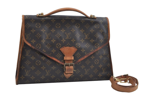 Authentic Louis Vuitton Monogram Beverly 41 M51121 2Way Shoulder Hand Bag J2627